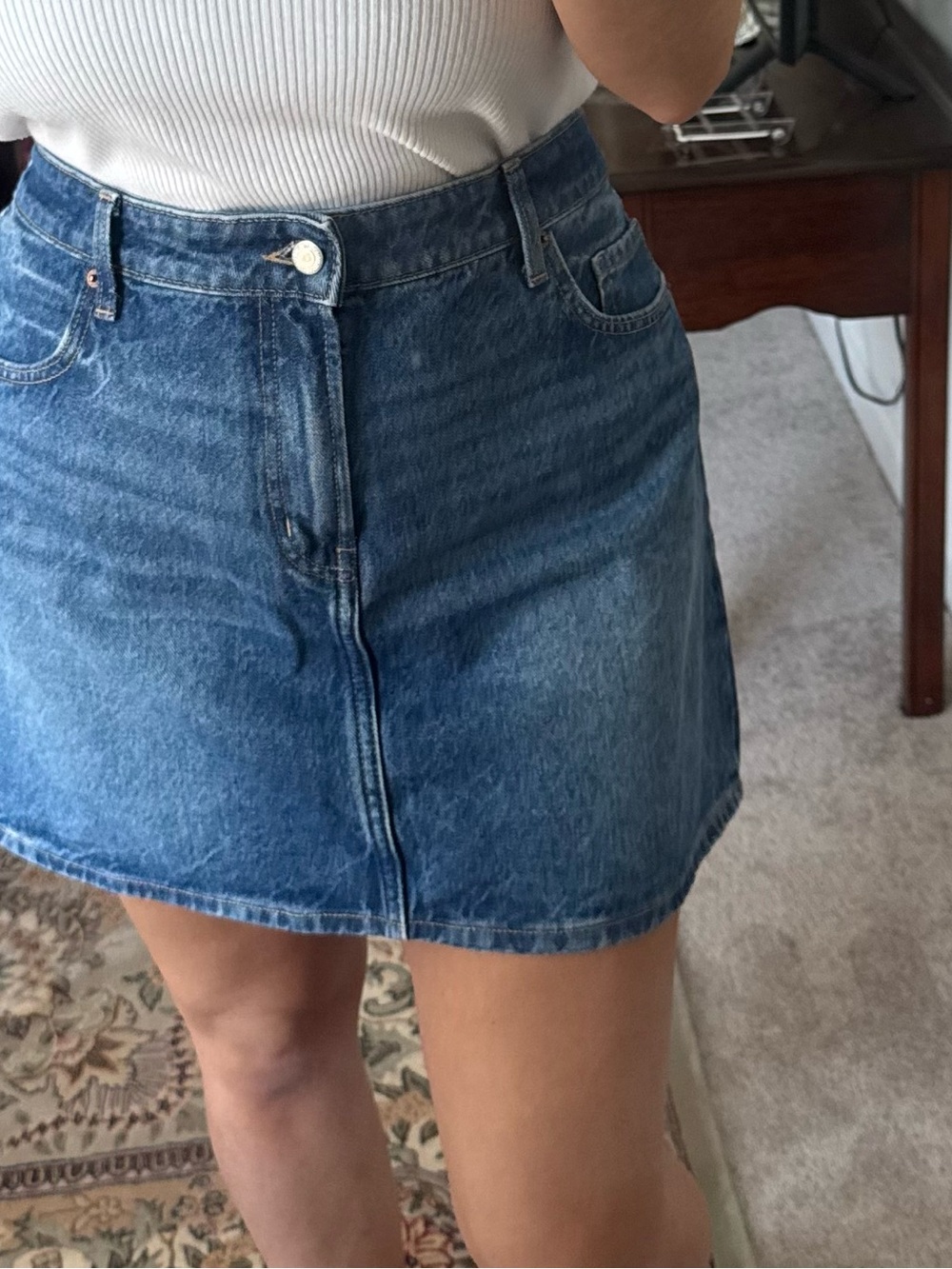 Old Navy Blue Denim Mini Skirt